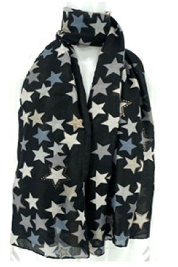 Star Print Scarves