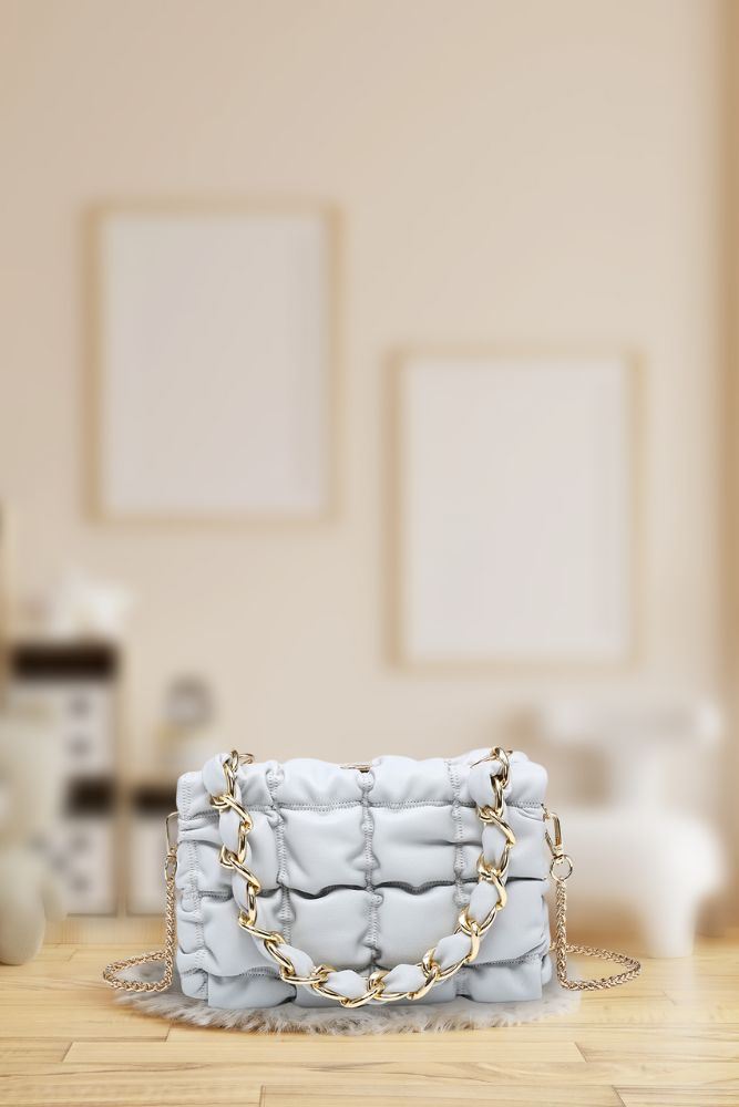 Quilted Gold Chain Shoulder Bag