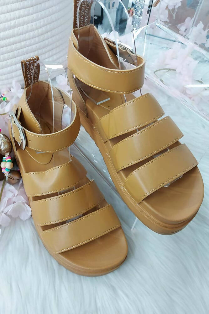 Gladiator Sole Buckle Sandals