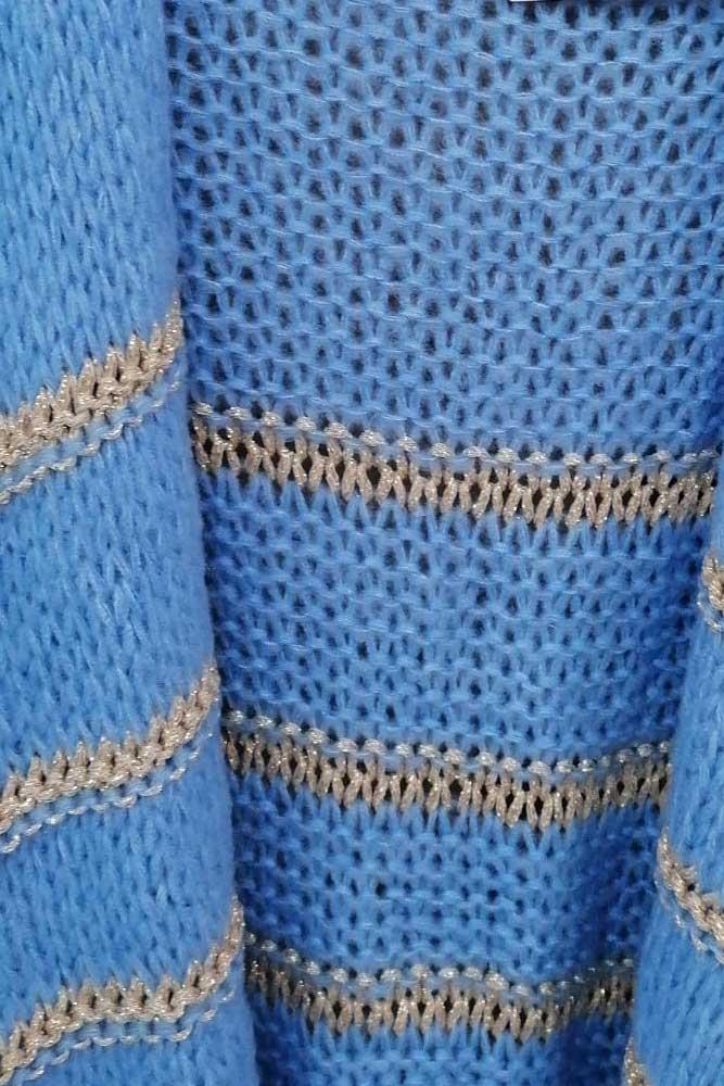 Italian knitted Striped Cardigan