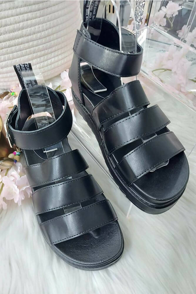 Gladiator Sole Buckle Sandals
