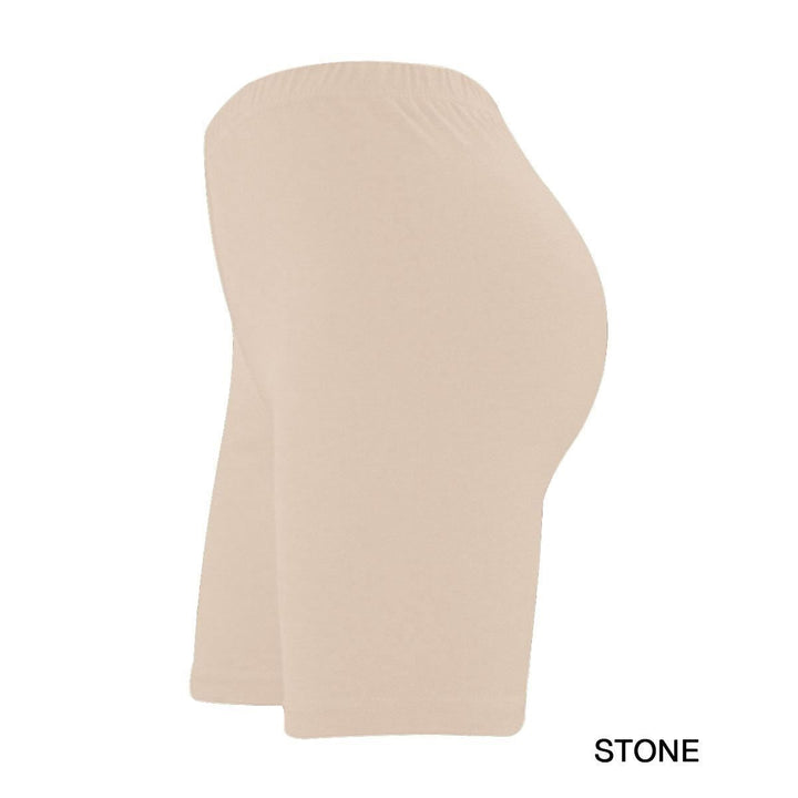 Stone colour Girls cycling shorts with white background