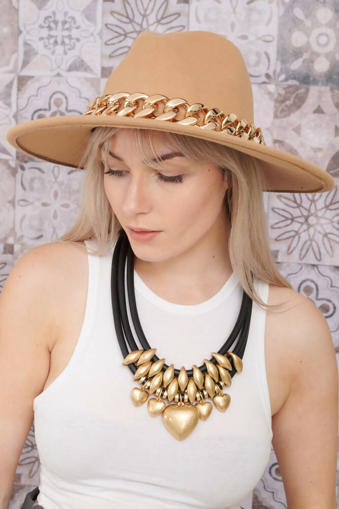 Chain Fedora Hat