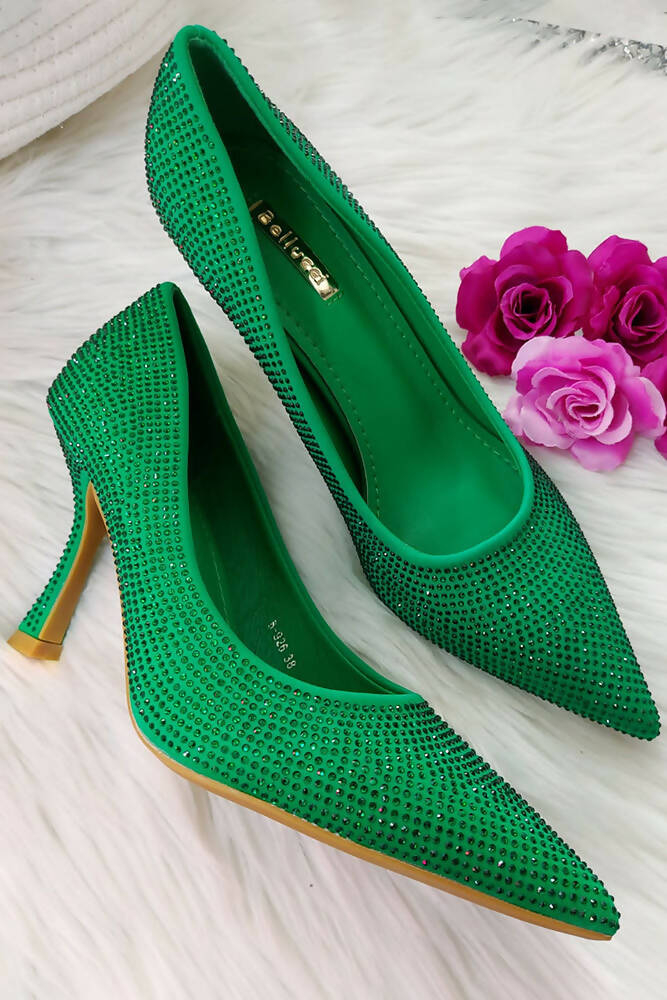 Mesh Woven Stiletto Heel Women Pumps