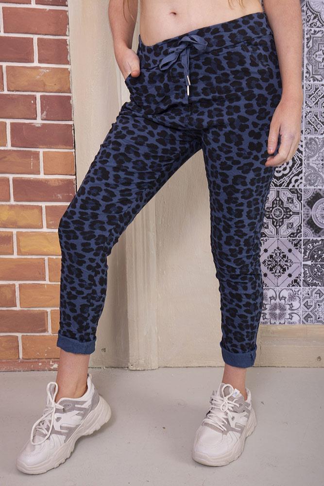 Leopard Print Viscose Trouser