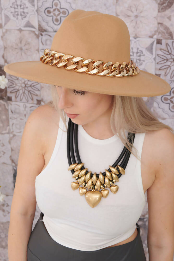 Chain Fedora Hat