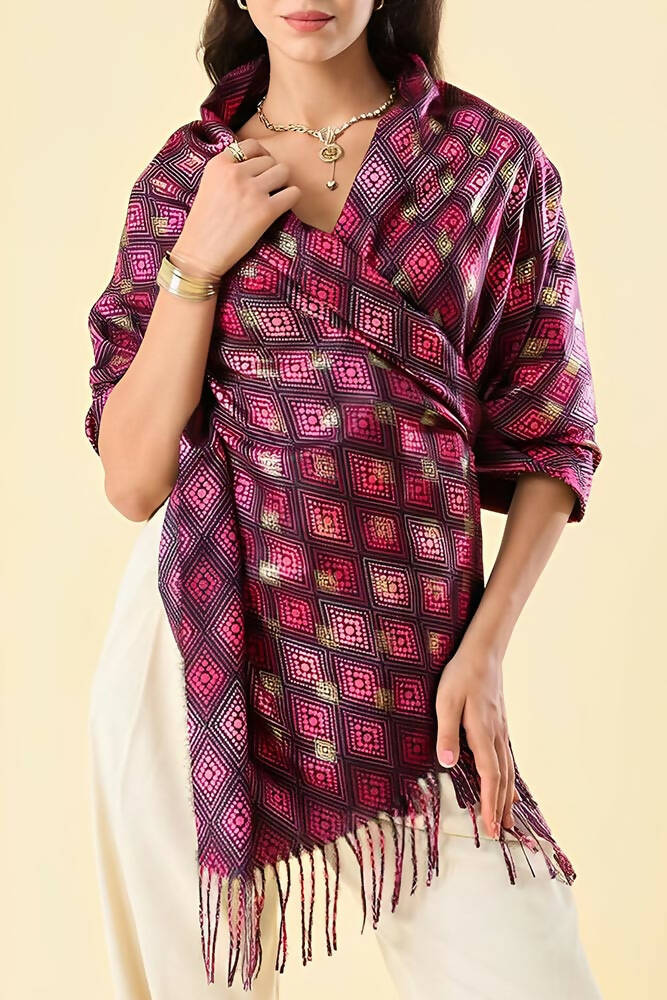 Aztec Print Viscose Scarves