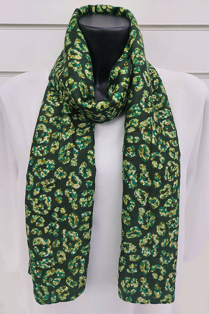 Leopard Print Viscose Scarves