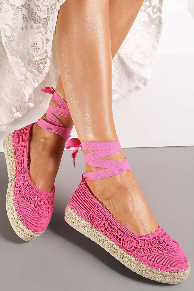 Stylish Crochet Ankle Strap Espadrilles