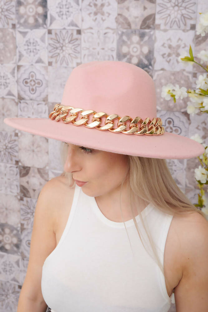 Chain Fedora Hat