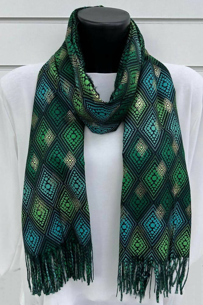 Aztec Print Viscose Scarves