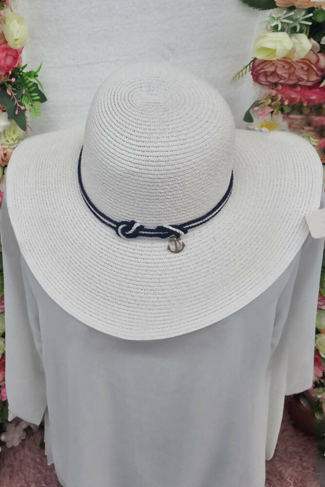 Black String Straw Hats