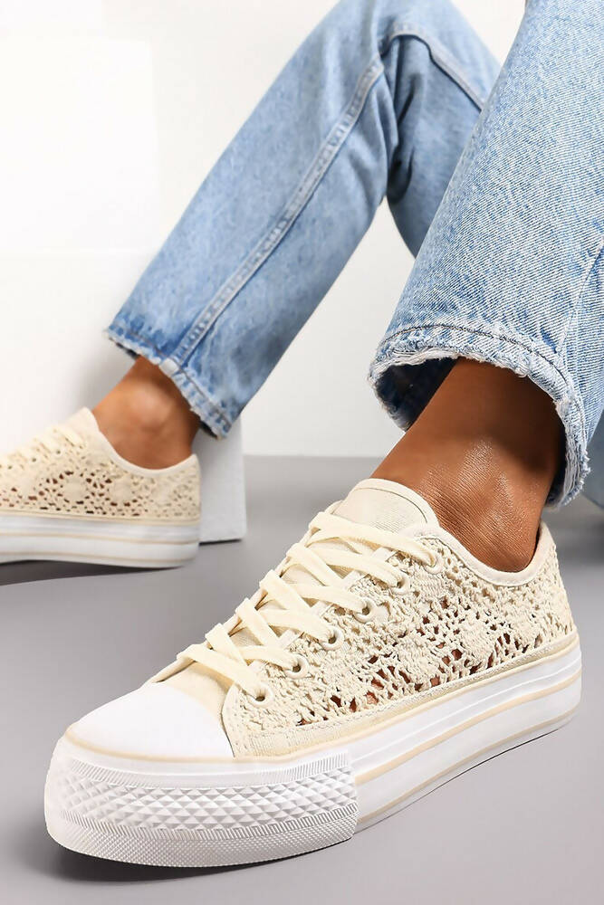Mesh Lace Trainers