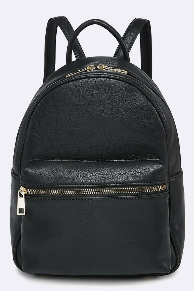 Ladies Front Pocket Zip Backpack