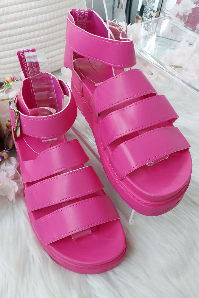 Gladiator Sole Buckle Sandals