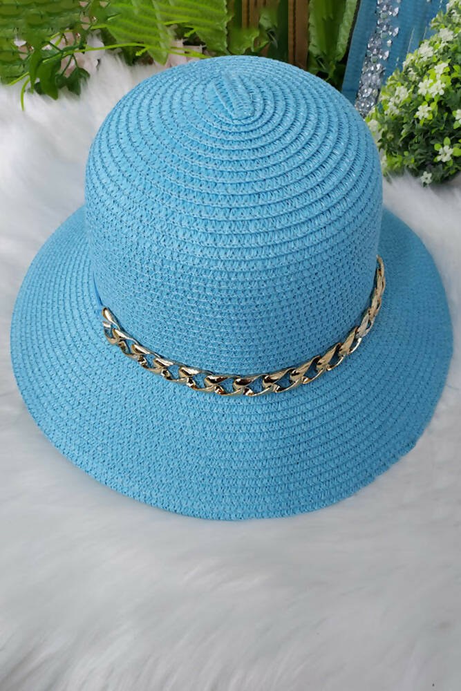 Jute Gold Chain Detailed Hat