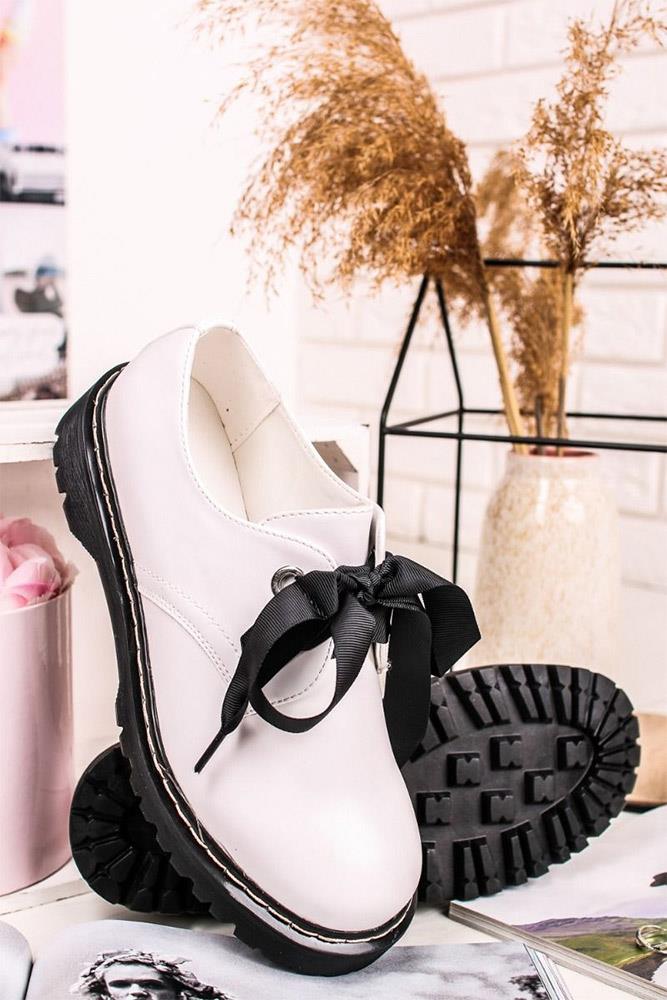 Ribbon Lace Up Chunky Shoes