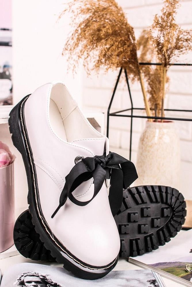 Ribbon Lace Up Chunky Shoes