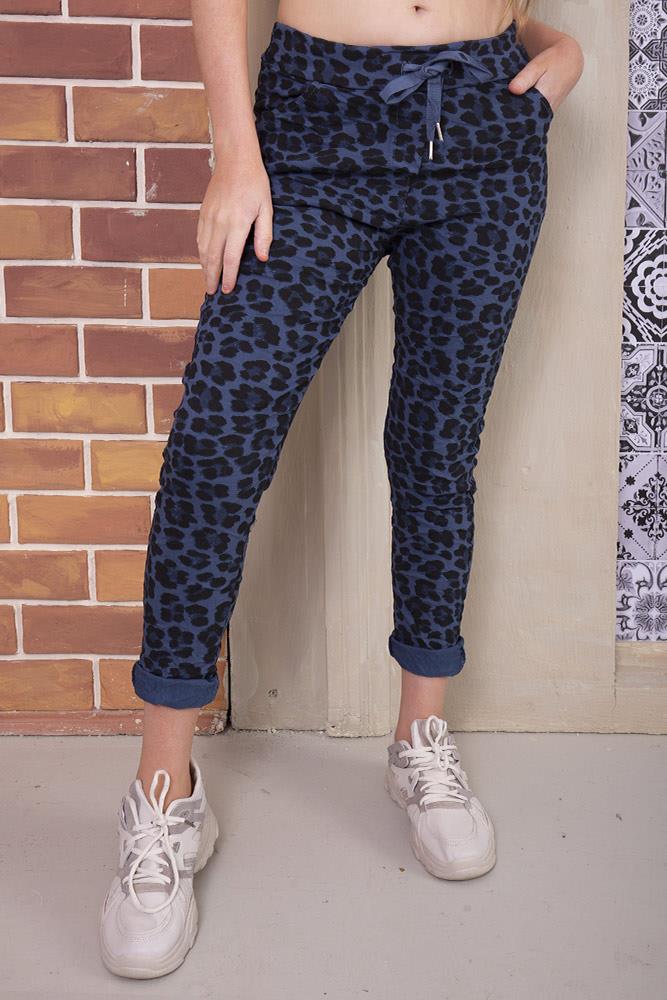 Leopard Print Viscose Trouser