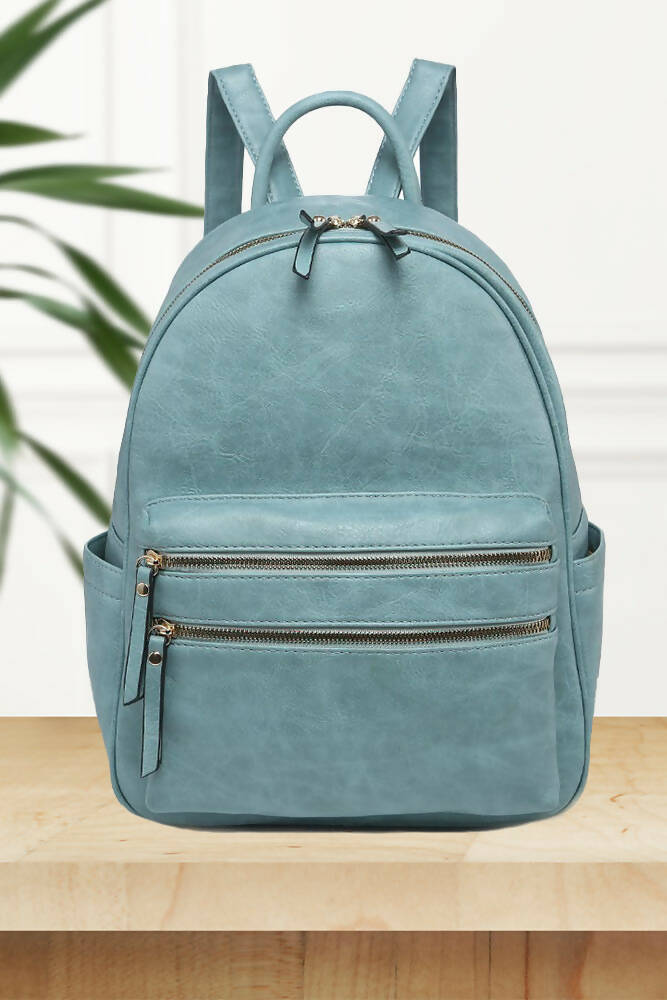 Stylish Faux Leather Backpack