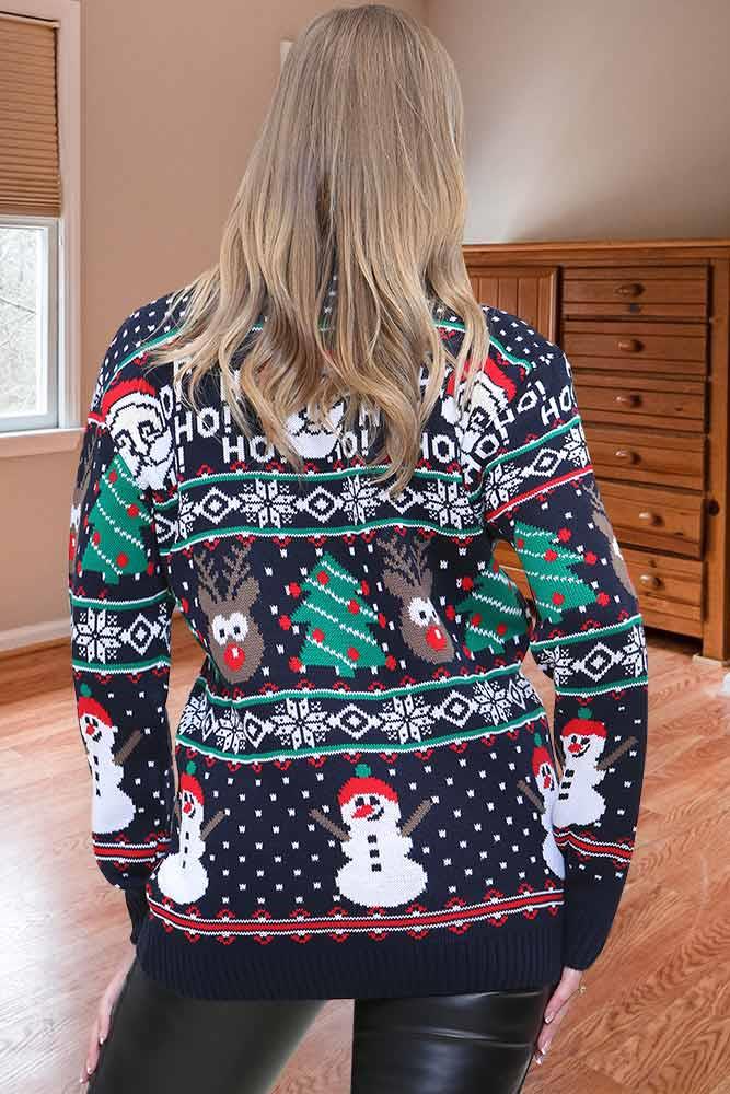 Ho Ho Santa Novelty Knit Christmas Jumper