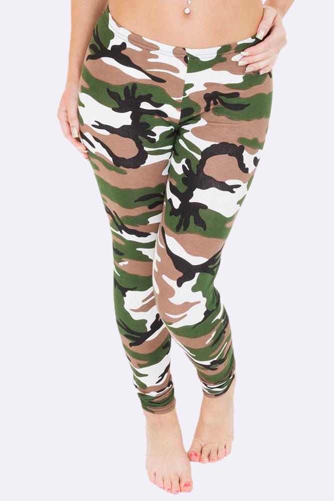 Italian Camouflage Print Legging [Pack of 6]