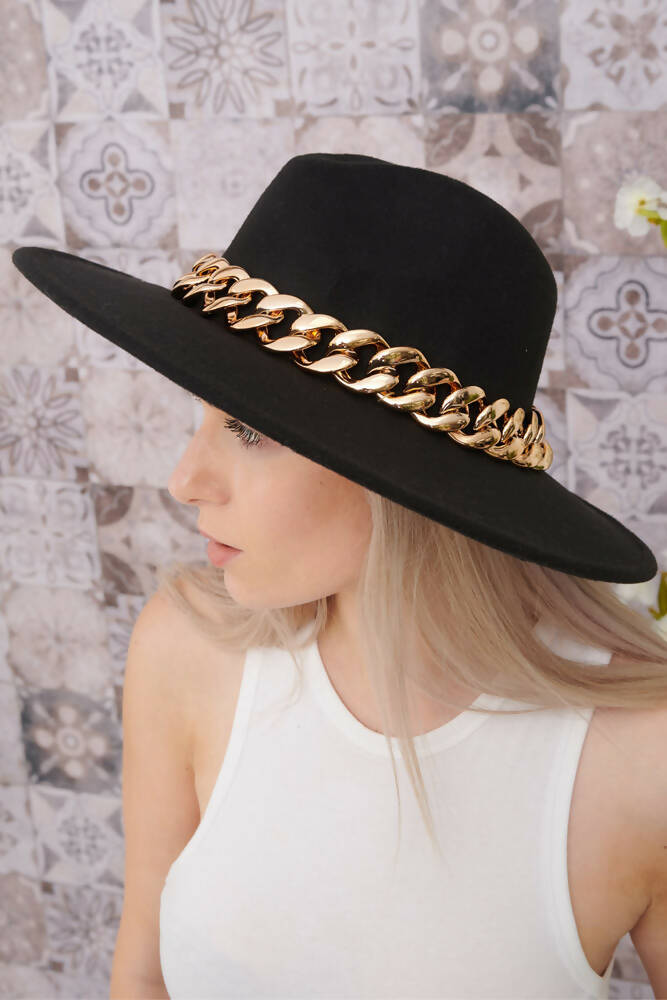 Chain Fedora Hat