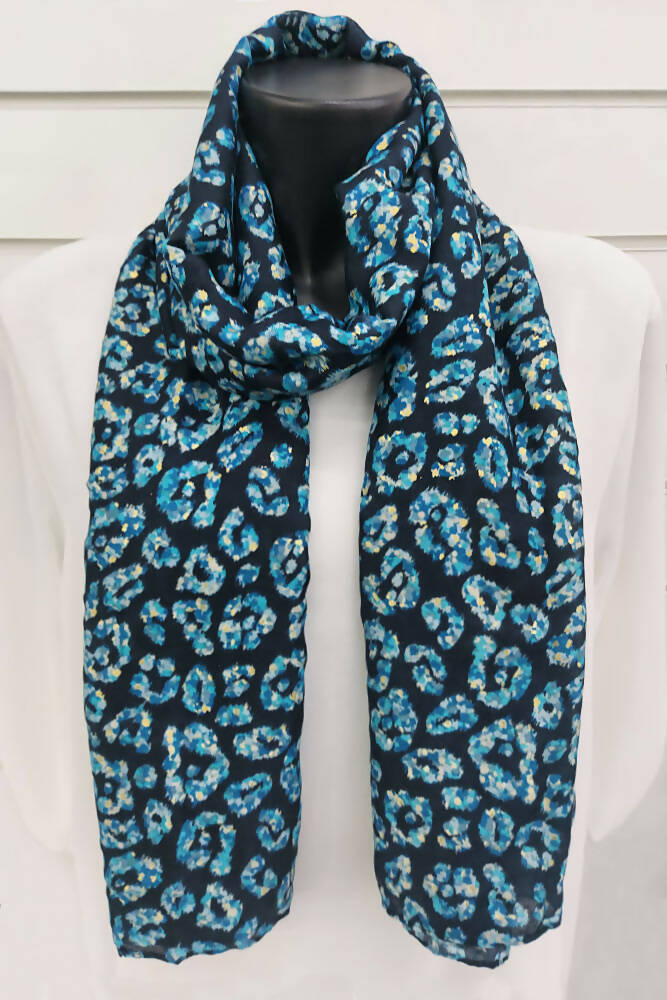 Leopard Print Viscose Scarves