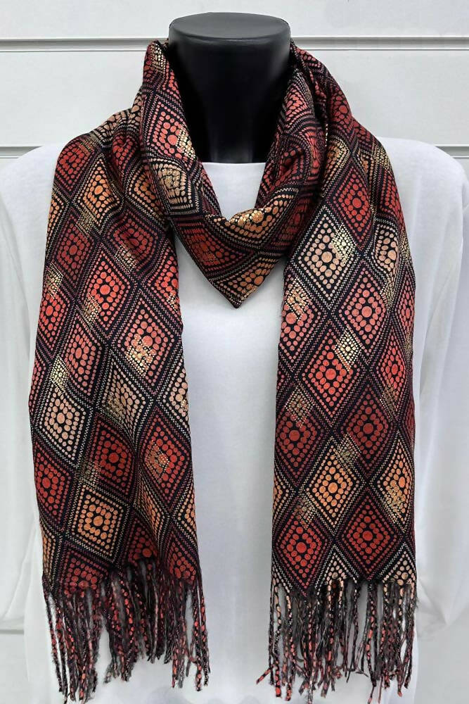 Aztec Print Viscose Scarves