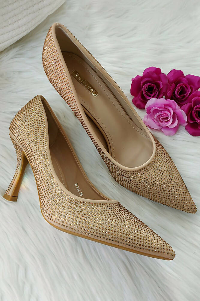 Mesh Woven Stiletto Heel Women Pumps