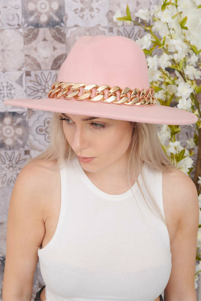 Chain Fedora Hat