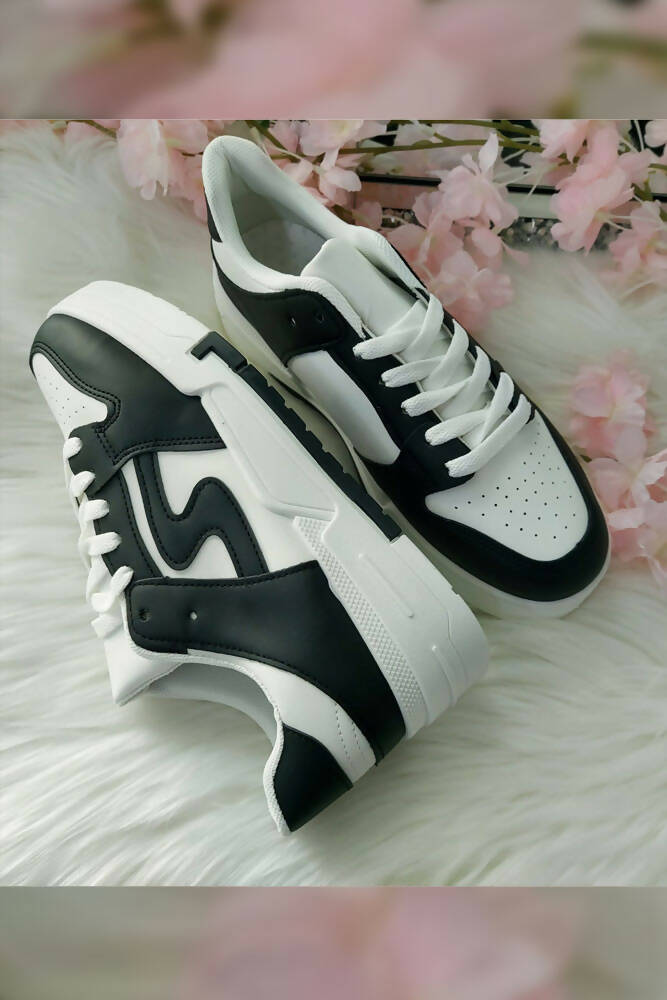 Contrast Patchwork Detailed Trainers