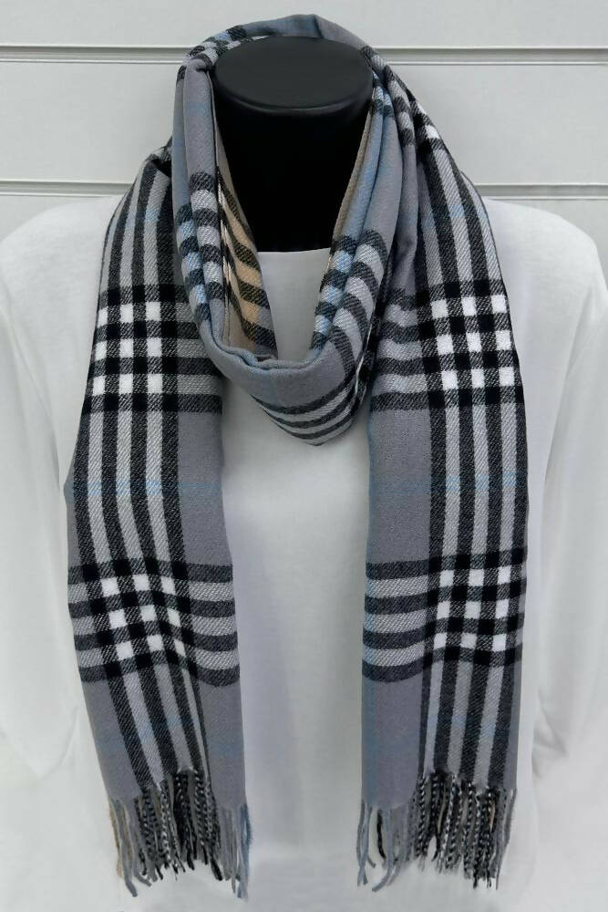 Check Pattern Viscose Scarves