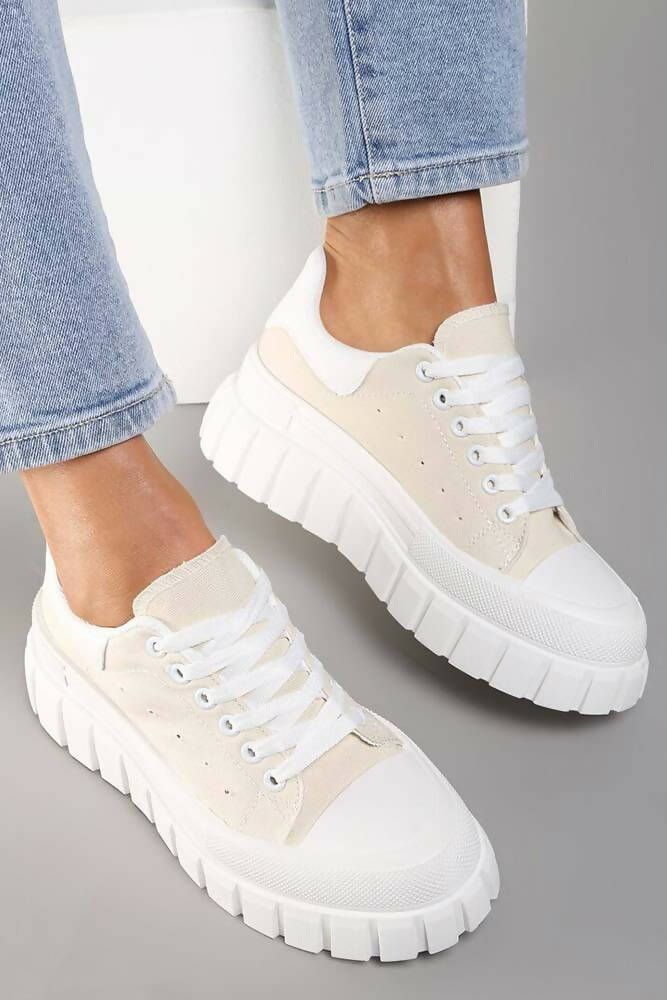 Chunky Sole Lace Trainers