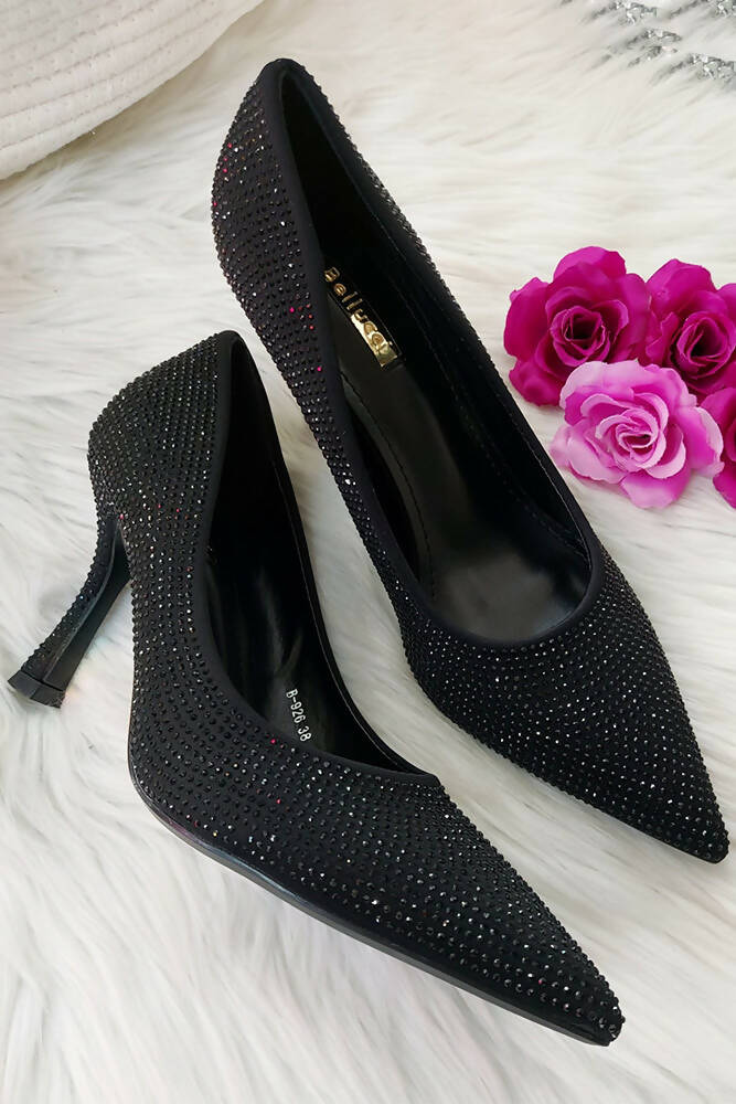Mesh Woven Stiletto Heel Women Pumps