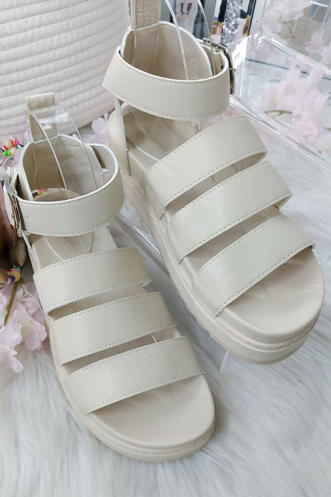 Gladiator Sole Buckle Sandals