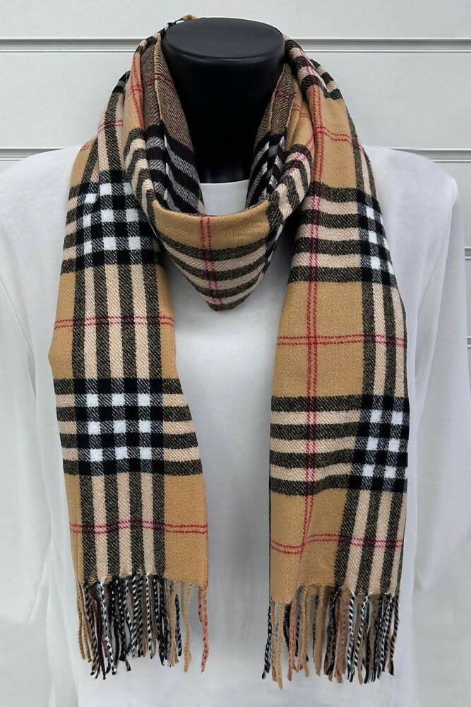 Check Pattern Viscose Scarves