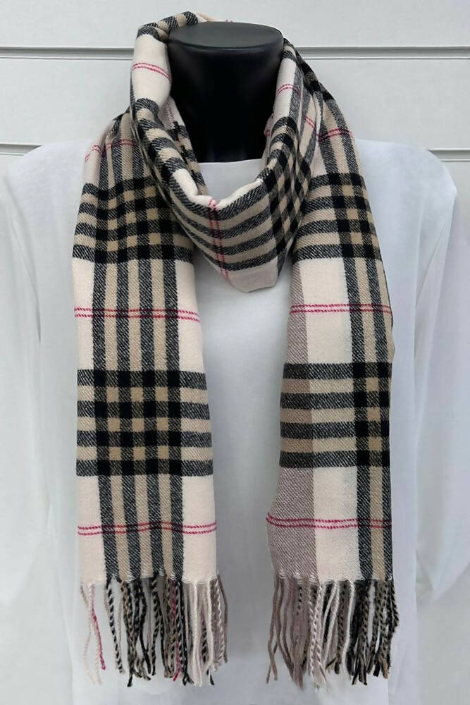Check Pattern Viscose Scarves
